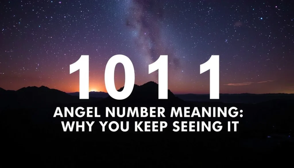 1011 angel number meaning — 1011 Angel Number Meaning: Why You Keep Seeing It