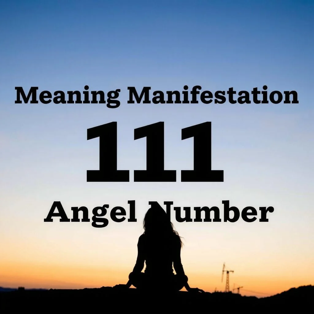 111 angel number meaning manifestation illustration