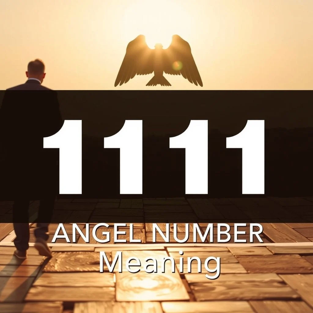 111 angel number meaning illustration