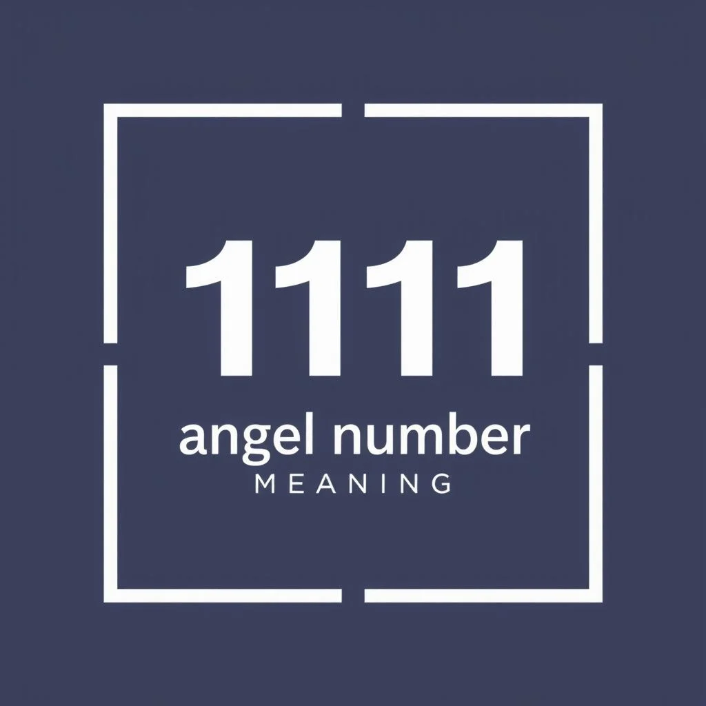 1111 angel number meaning illustration