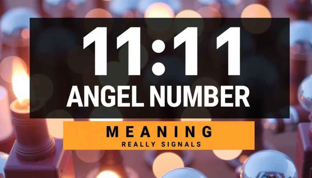 1111 angel number meaning — 1111 Angel Number Meaning: What Seeing 11:11 Really Signals