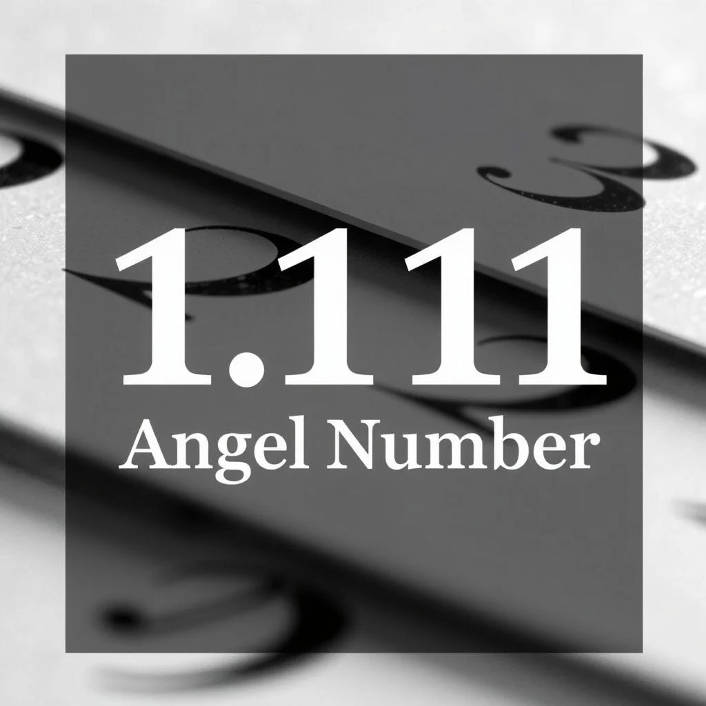1111 angel number meaning illustration