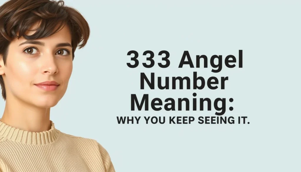 333 angel number meaning — 333 Angel Number Meaning: Why You Keep Seeing It