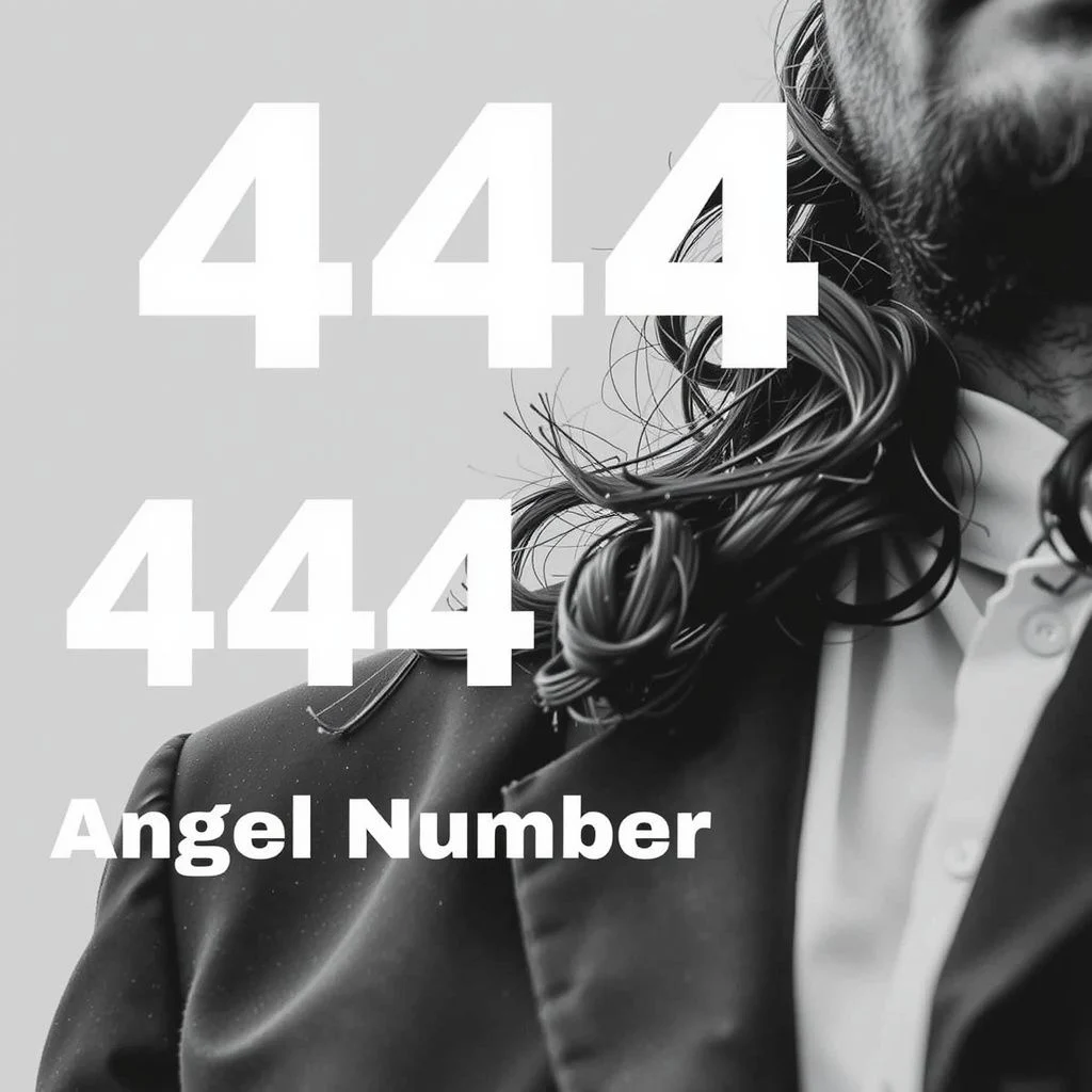 444 angel number meaning illustration
