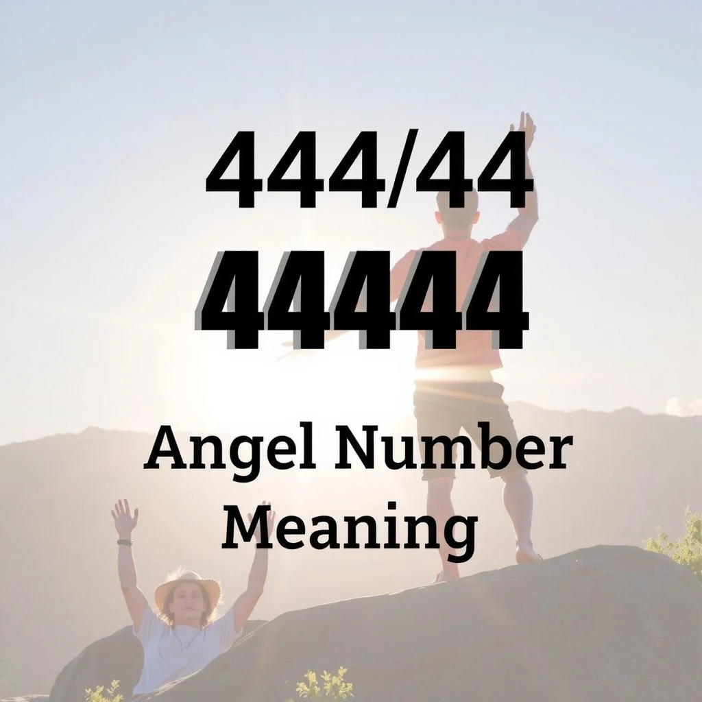 44444 angel number meaning illustration