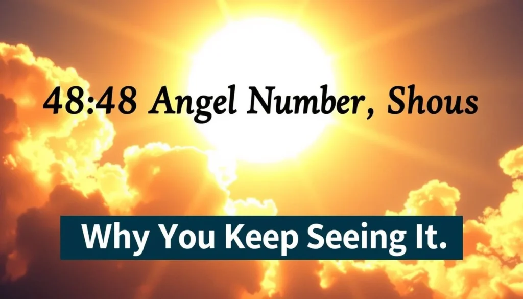 4848 angel number meaning — 4848 Angel Number Meaning: Why You Keep Seeing It