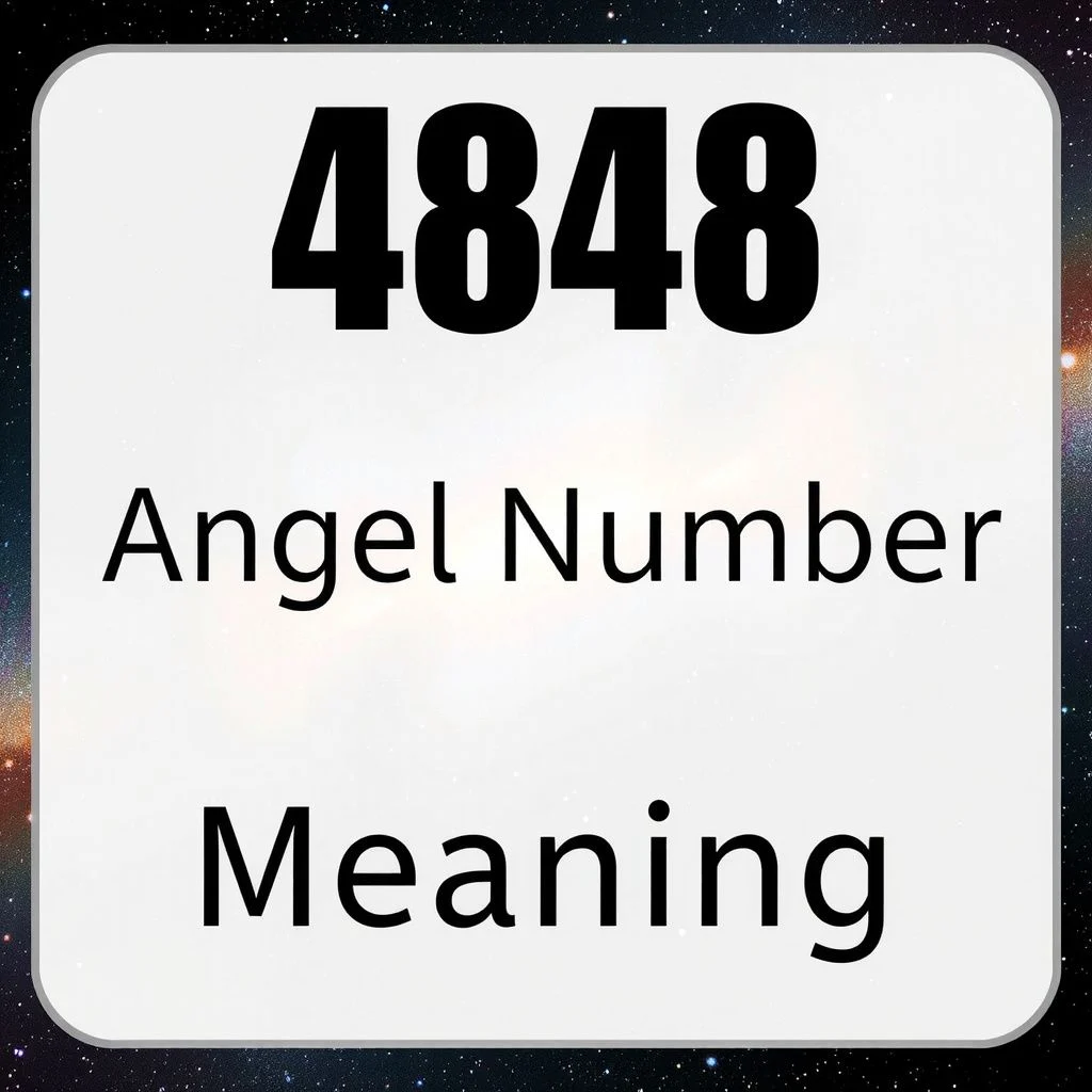 4848 angel number meaning illustration