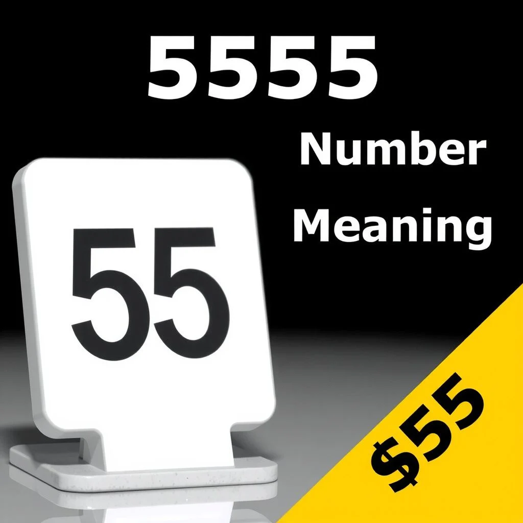 555 angel number meaning illustration