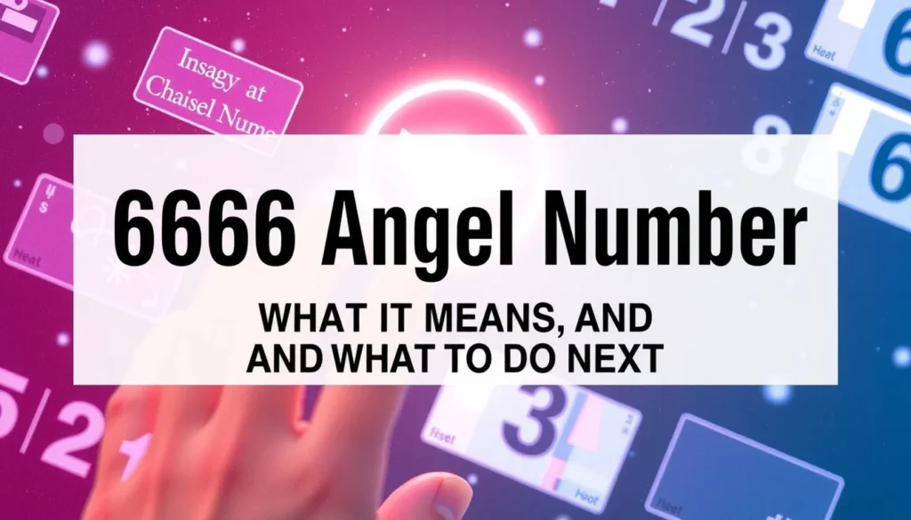 6666 angel number meaning — 6666 Angel Number Meaning: What It Means and What to Do Next