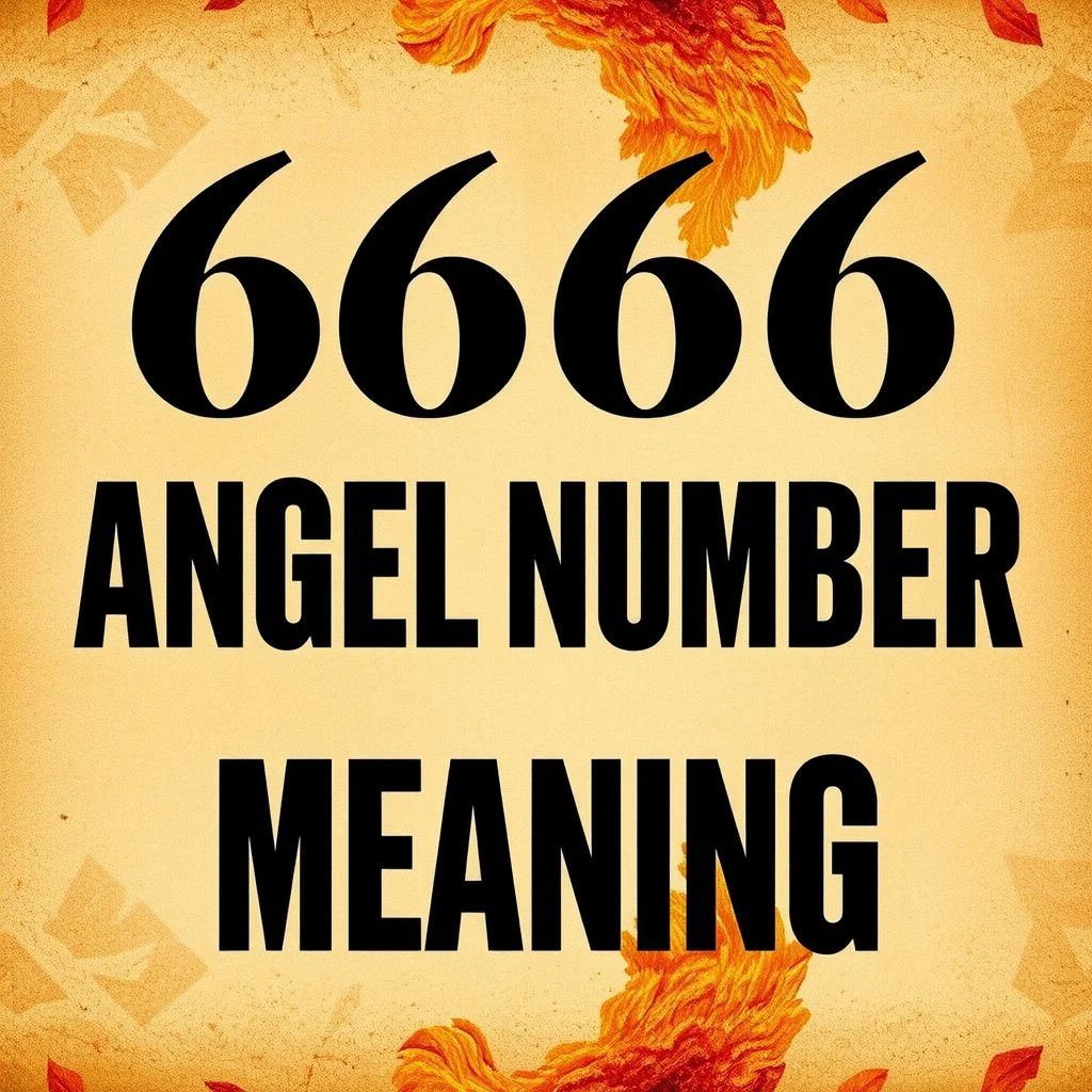6666 angel number meaning illustration