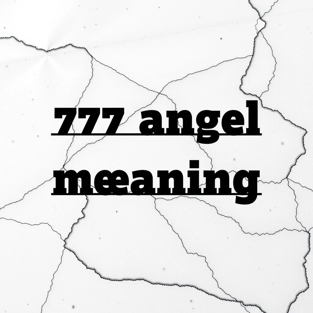777 angel number meaning illustration