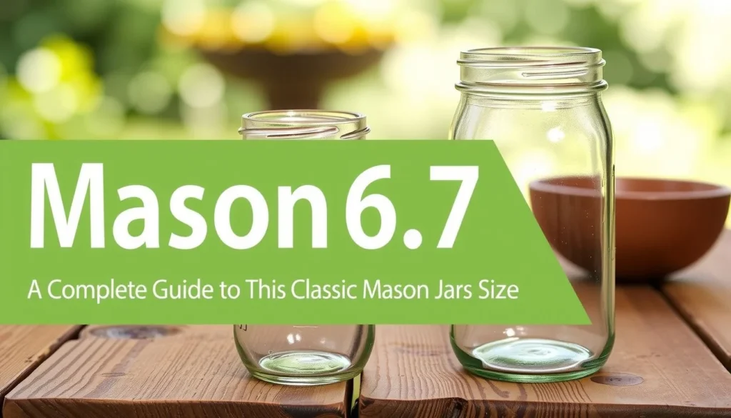 mason 6 7 — Mason 6 7: Complete Guide to This Classic Mason Jar Size