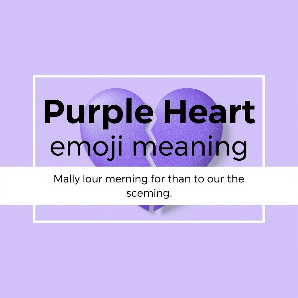 purple heart emoji meaning illustration