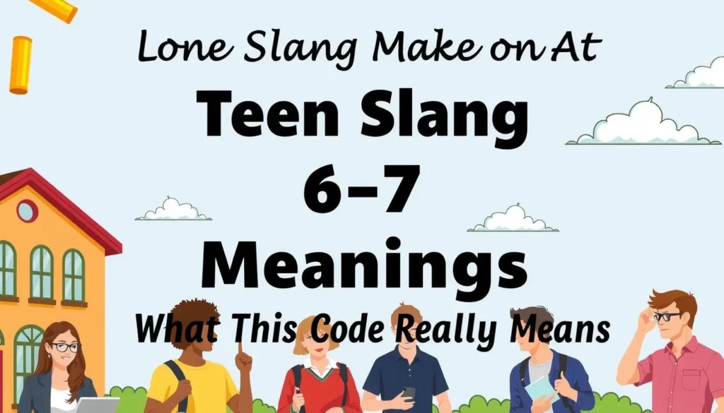 teen slang 6 7 meaning — Teen Slang 6 7 Meaning: What This Code Really Means