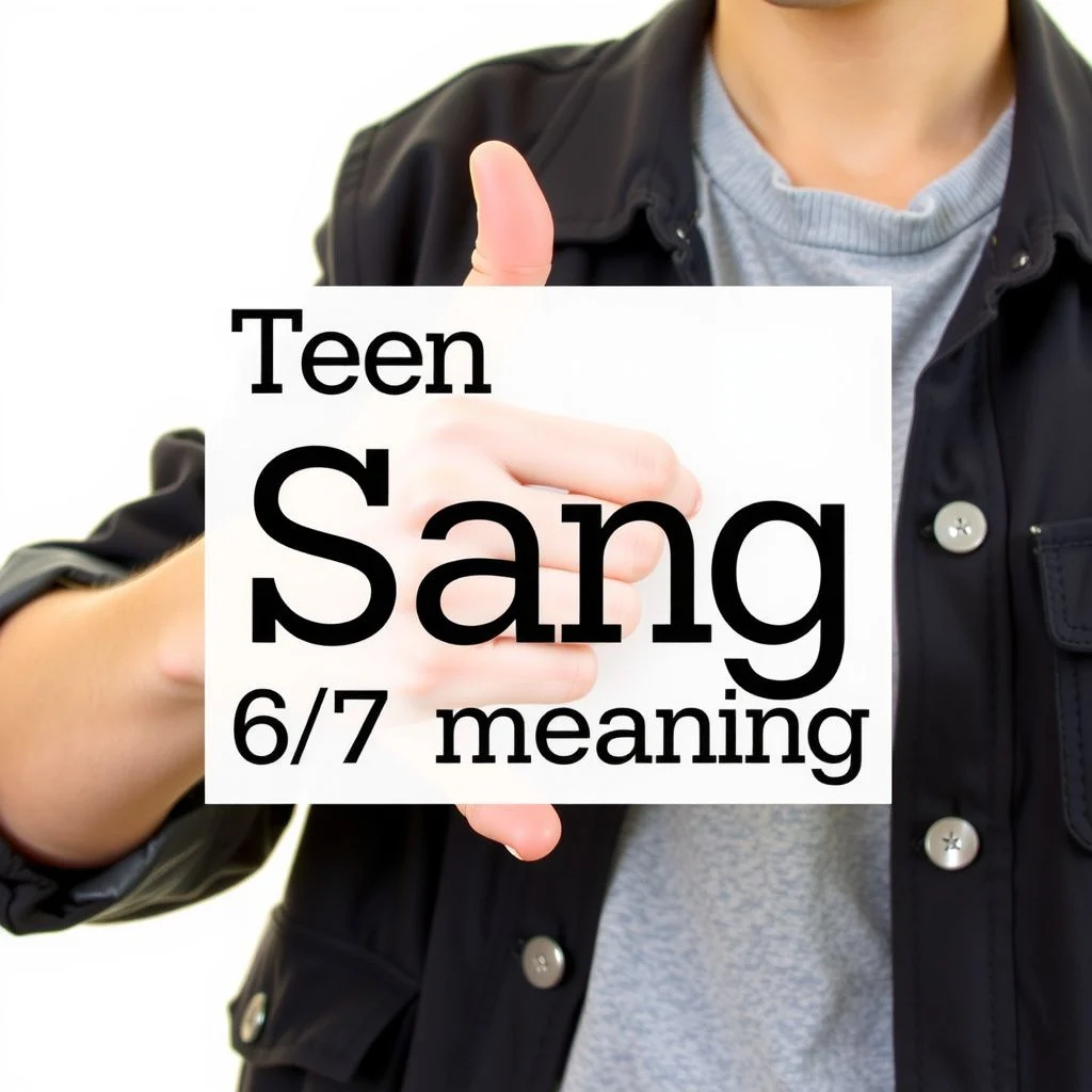 teen slang 6 7 meaning illustration