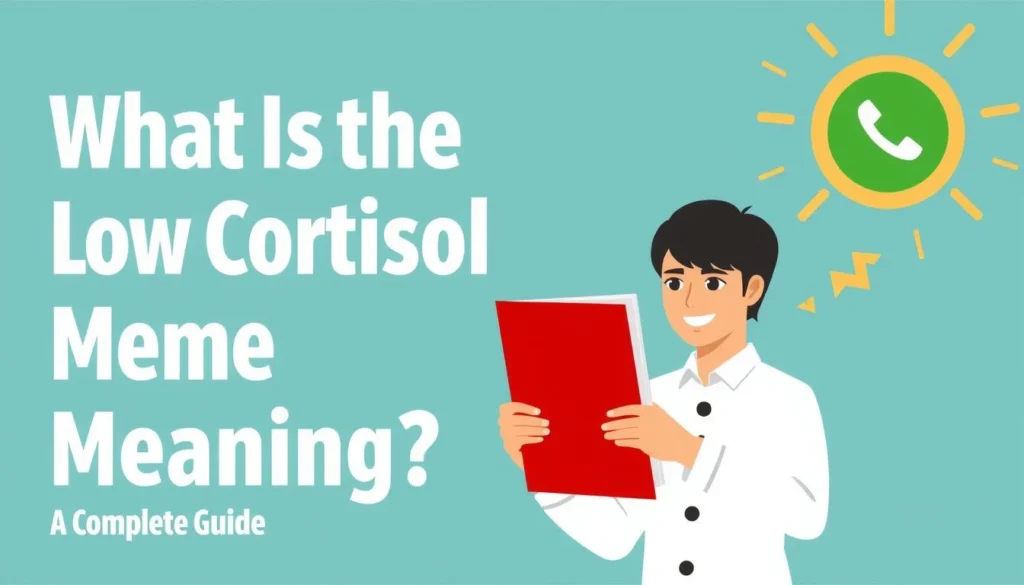 low cortisol meme meaning — What Is the Low Cortisol Meme Meaning? A Complete Guide