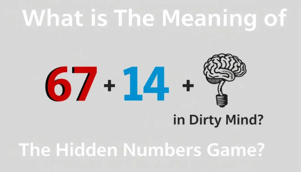 meaning of 67 in dirty mind — What Is the Meaning of 67 in Dirty Mind? The Hidden Numbers Game