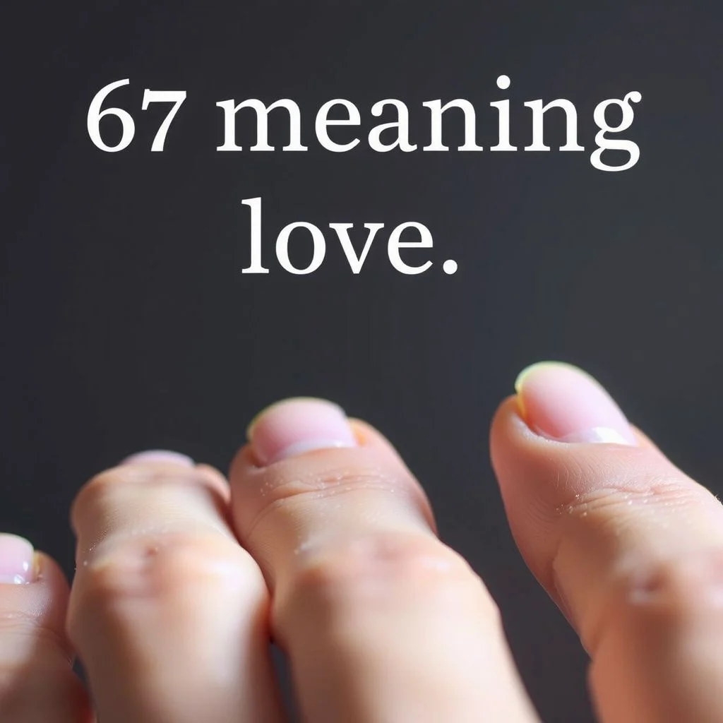 67 meaning love illustration