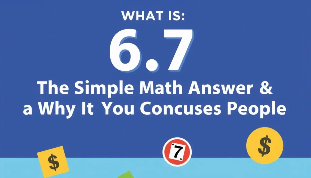 what is 6 7 — What Is 6 7? The Simple Math Answer and Why It Confuses People